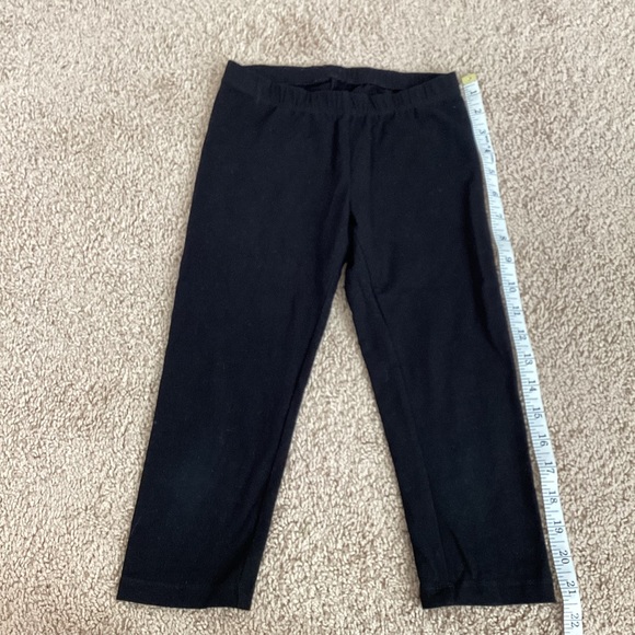 3/$15 🛍️ Cat & Jack black stretch Capri legging girls M 7/8 simple solid basic - Picture 5 of 7